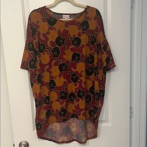 LuLaRoe Multicolor Abstract Print Top